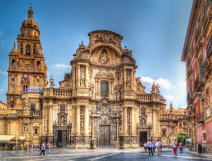 De kathedraal is de trots van Murcia
